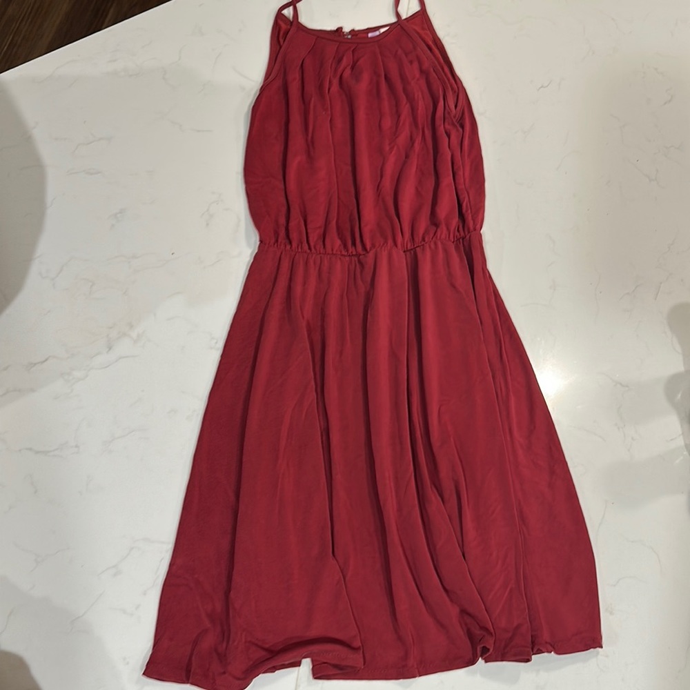 Francesca’s red dress